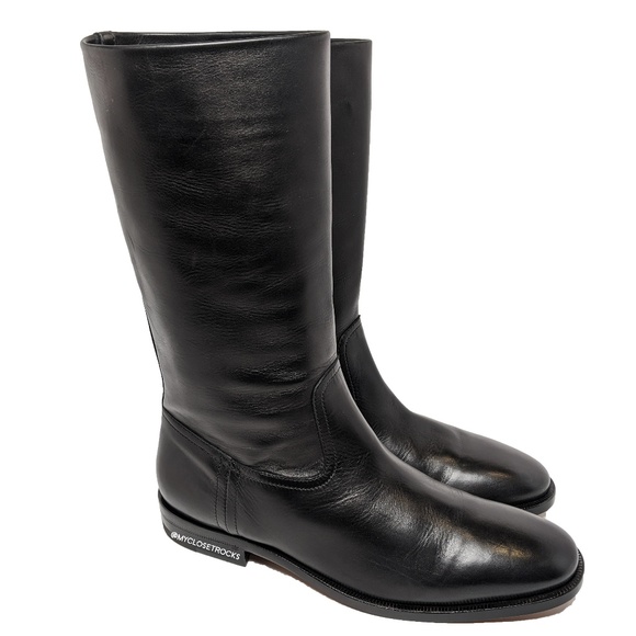 ysl flat boots